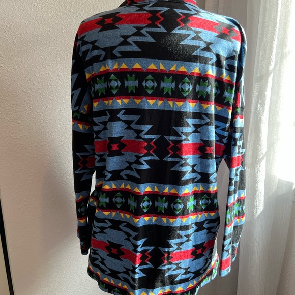 Chaps cotton pullover tribal Aztec! Size Large - Picture 2 of 5